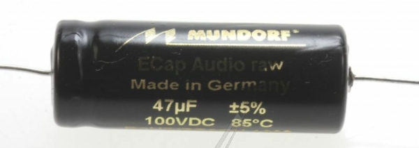 47UF-100V ECAP100-47 AUDIO ELCO AXIAAL 85° BIPOLAIR RUW,  14X37MM.