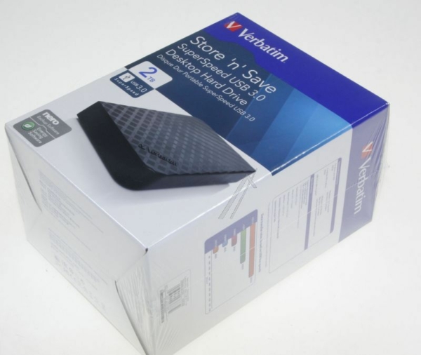 STORE "N" SAVE 47683 2TB 3,5"/ USB3.0 HARDDISK,  BK,  GEN. 2