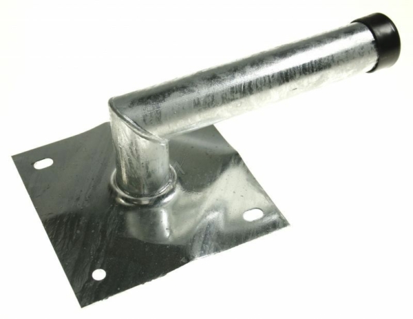 24010 STAHL-WANDHALTER 10X28CM ROHR Ø 48MM PLATTE 20X20CM