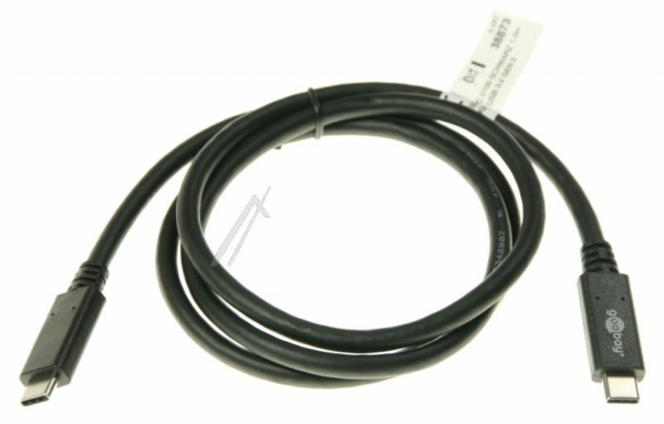 USB-C KABEL USB 3.2 GENERATION 2X2, 5A,  ZWART 1M
