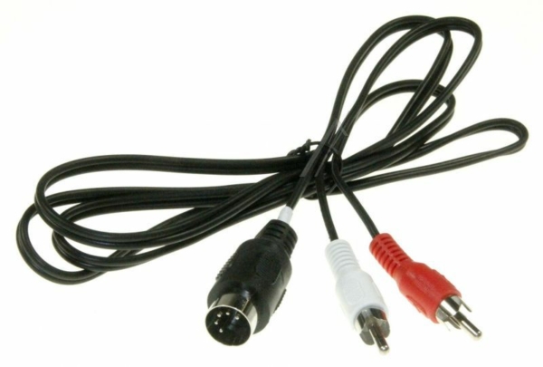 2X CINCHSTEKER/ 5POL DIN-STEKER 1,5M