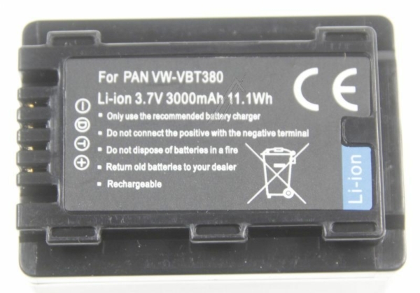 3,6V-3000MAH LI-ION CAMCORDER-ACCU,  ALTERNATIEF VOOR PANASONIC