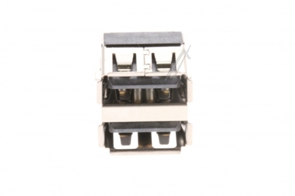 3722-002382 JACK-USB,4P/ 2C, AUF, BLK, ANGLE-OFFSET, A TY