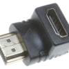 HDMI-ADAPTER 19 POL. ST./ 19 POL. CONTRA HAAKS-OMLAAG