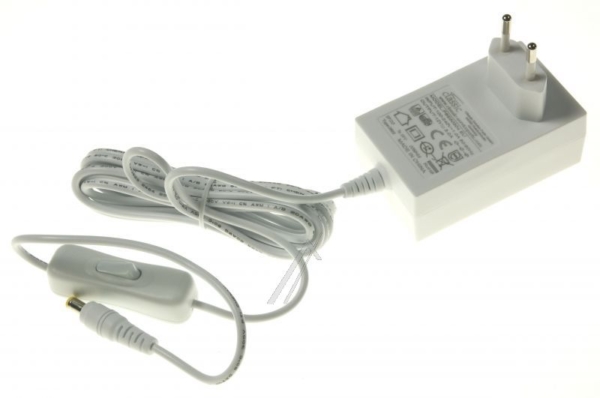 12V-3A-36W PSE50304 EU NETADAPTER MET SCHAKELAAR 5,5X2,1MM HOLLE STEKER WIT