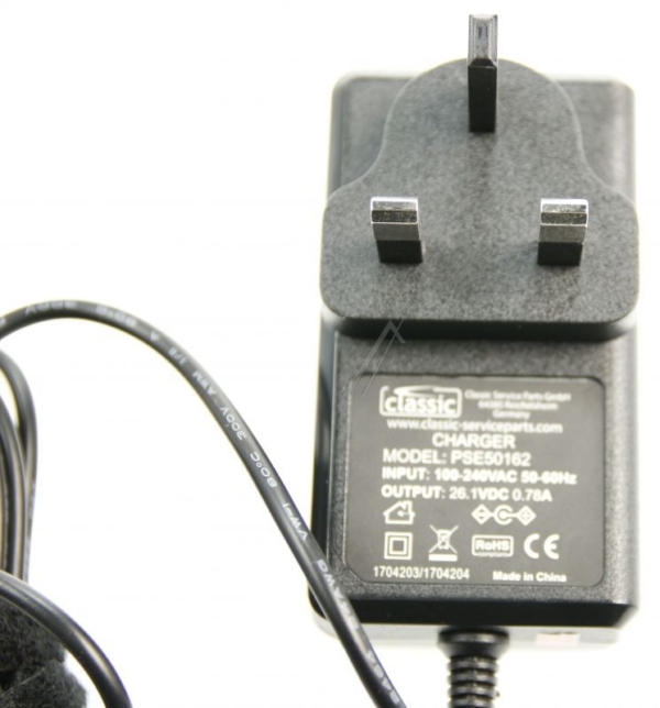 PSE50162 UK NETADAPTER -UK- U.A. ALTERNATIEF VOOR DYSON V6, V8, 967813-03