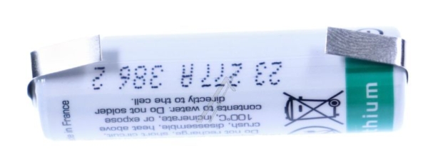3,6V-2600MAH LS14500 LP LITHIUM BATTERIJ SAFT MET SOLDEERLIPPEN