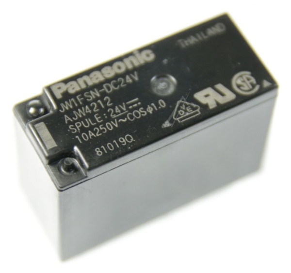 24VDC 10A-250VAC JW1FSN-24 RELAIS,  1 WISSELAAR