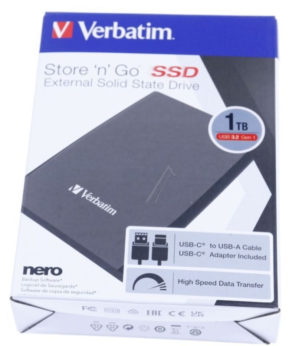 32182 1 TB STORE  N  GO SLIM PORTABLE SSD USB 3.2 GEN 1 /  USB-C FESTPLATTE SCHWARZ