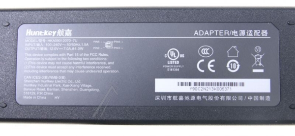 30109161 NETVOEDING 12V-7A 4PO NR SAFE-PKG PB R1 ROHS V. ANDERSSON,  DIGIHOME,  FINLUX,  HITACHI,  NABO,  PROCASTER,  SALORA,  SEHMAX,