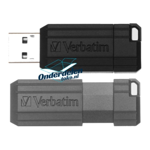 49064 USB STICK DRIVE 2.0 PINSTRIPE 32GB ZWART