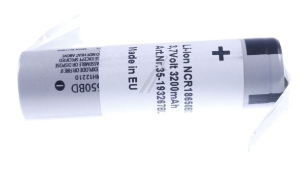 3,7V-2900MAH NCR18650BD ACCU LITHIUM 18650 MET Z-SOLDEERLIP
