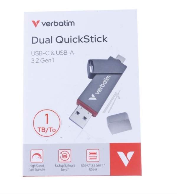 32043 geschikt voor DUAL QUICKSTICK USB-A /  USB-C 3.2 GEN1 1TB
