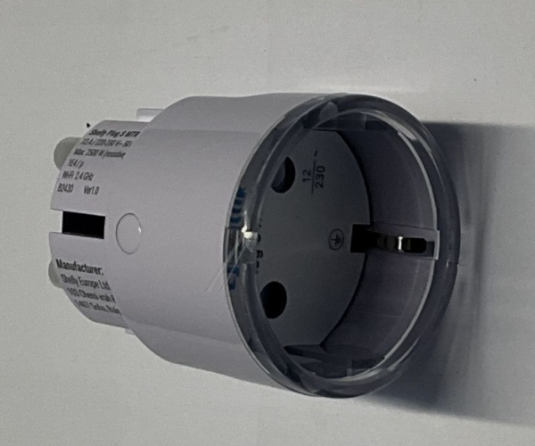 234379 SHELLY_PLUS_PLUG_S_W PLUS PLUG S ADAPTERSTEKKER 12A MEETFUNCTIE WIFI BT WIT