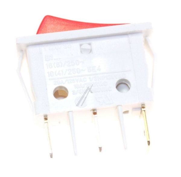 3652-807.22 SCHAKELAAR 1-POL MET LAMP 16A/ 250V 11X30MM.