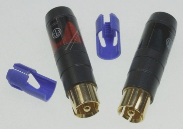 NF2C-B/ 2 PROFESSIONELE CINCH ( geschikt voor RCA  ) KABELSTEKER