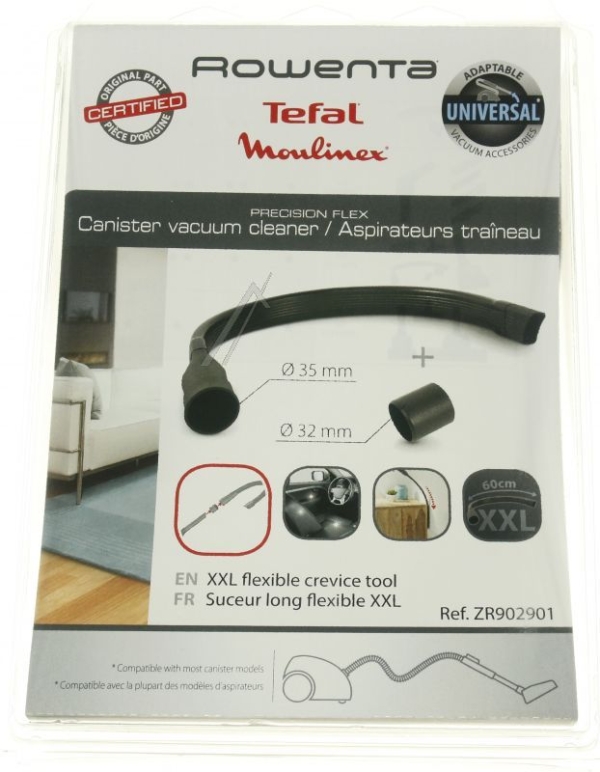 ZR902901 FLEXIBLE XXL-VOEGENZUIGSET L: 60 CM MET ADAPTER 32    35 MM