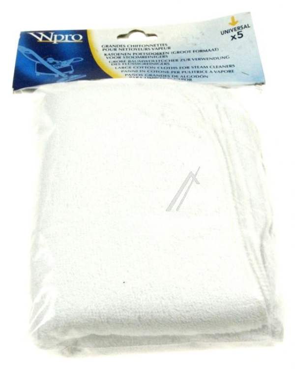 C00494010 481281728525 STOOMDOEKJE,  ELASTISCH 29 X 39,5CM,  5 STUKS