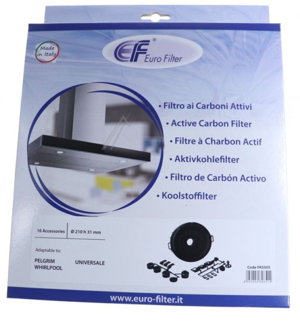 KOOLFILTER UNIV. INCL..16 ARTIKELEN 210 X 31 MM